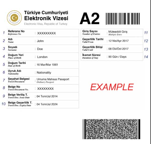 turkish tourist visa for pakistani